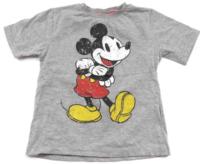 Šedé tričko s Mickeym zn. Disney 