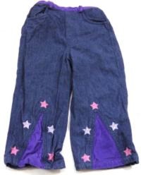 Tmavomodré riflové kalhoty s hvězdičkami zn. Nattajack