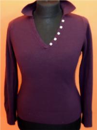 Dámský lilkový svetr zn. M&Co 