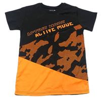 Černo-oranžové sportovní tričko zn. Ergeenomixx 