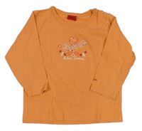 Oranžové triko s logem zn. Esprit