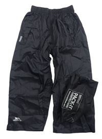Černé šusťákové outdoorové kalhoty + sáček zn. TRESPASS