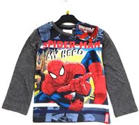 Nové - Šedé triko se Spider-manem zn. Marvel 