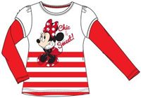 Nové - Bílo-červené triko s Minnie zn. Disney 