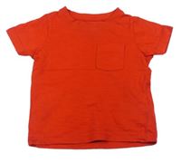 Červené tričko s kapsou zn. M&S