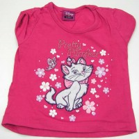 Růžové tričko s kočičkou zn. George + Disney