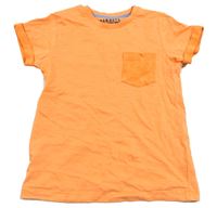 Oranžové tričko s kapsou zn. Urban