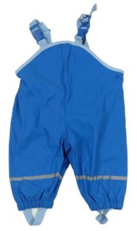 Modré zateplené nepromokavé laclové kalhoty zn. Lupilu
