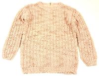 Růžový svetr s flitříky zn. YD