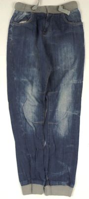 Modro-šedé riflové cuff kalhoty zn. Flipback