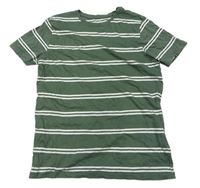 Zeleno-bílé pruhované tričko zn. Primark