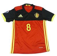 Červeno-černý fotbalový funkční dres - Belgie - Fellaini zn. Adidas