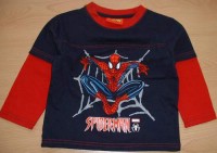 Tmavomodro-červené triko se Spidermanem