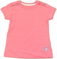 Outlet - Růžové tričko s kytičkami zn. TU