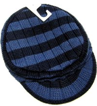 Outlet - Modrá pletená pruhovaná bekovka zn. Mini Mode