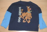 Tmavomodro-modré triko se Scoobym