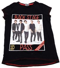 Černé tričko s One Direction zn. George