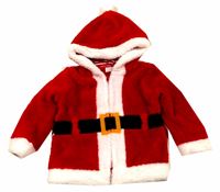 Červeno-bílá chlupatá bunda- Santa Claus zn. F&F