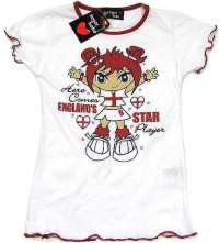 Outlet - Bílo-červené tričko s obrázkem