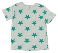Bílé tričko s hvězdičkami zn. H&M
