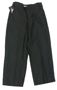 Antracitové pruhované slavnostní chino kalhoty zn. M&S