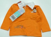 Outlet - Oranžové triko s Mickeym a límečkem zn. Disney