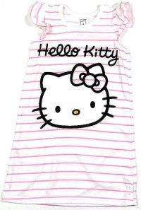 Outlet - Bílo-růžová noční košilka s Kitty