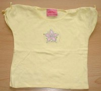 Žluté tričko s kytičkou zn. Pinktiger