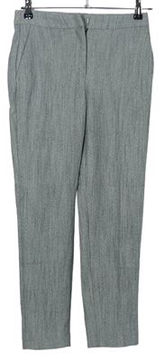 Dámské černo-bílé vzorované kalhoty zn. H&M vel. 32