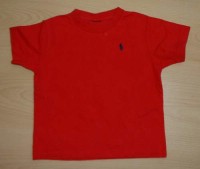 Červené tričko s výšivkou