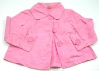 Růžový plátěný kabátek zn. Tiny Ted