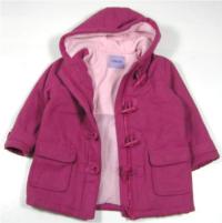 Růžový vlněný jarní kabátek s kapucí zn. Cherokee 