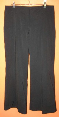 Dámské černé bokové kalhoty 