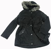 Černá šusťáková zimní bunda s kapsami zn. F&F