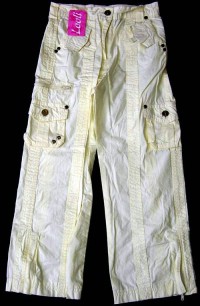 Outlet - Žluté plátěné kalhoty