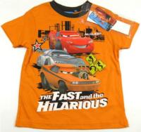 Outlet - Oranžové tričko Cars zn. Disney