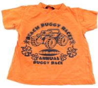 Oranžové tričko s autem zn. George