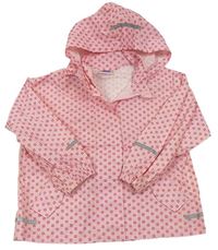 Růžová vzorovaná šusťáková bunda s kapucí zn. Impidimpi