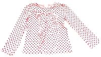 Růžové triko s mašličkou a puntíky zn. miniclub