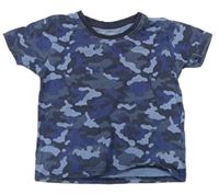 Tmavomodro-modré army tričko zn. Primark