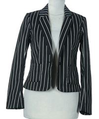 Dámské černo-bílé proužkované sako zn. H&M
