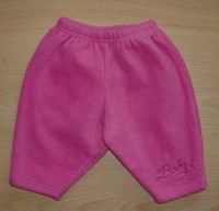 Růžové fleecové kalhoty s nápisem zn. Marks&Spencer