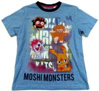 Outlet - Modré tričko s Moshi Monsters zn. Marks&Spencer 