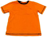 Oranžové tričko s kapsou zn. Nut Meg