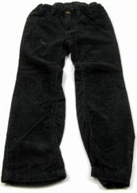 Tmavomodré manžestrové kalhoty zn. H&M