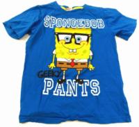 Modré tričko se Spongebobem 