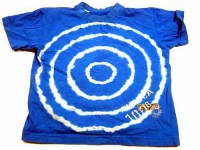 Modré batikované tričko s nápisem zn. Cherokee