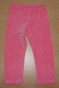Růžové sametové kalhoty zn. Baby Mac