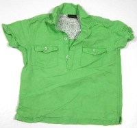 Zelená lněná košile zn. Next