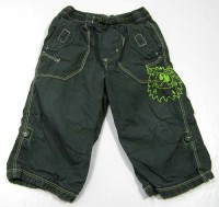 Zelené plátěné oteplené kalhoty s příšerkou zn.Next